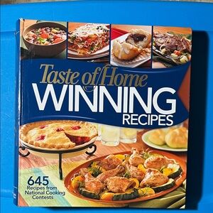 Taste of Home Winning Recipes Cookbook - Blue Cover